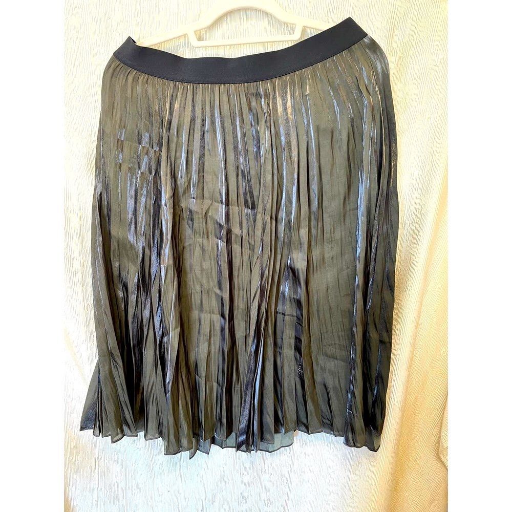 Simply Vera Shimmering Pleated Skirt Sz Lg